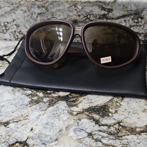 NEW Vintage Foster Grant Brown Polarized Sunglasses